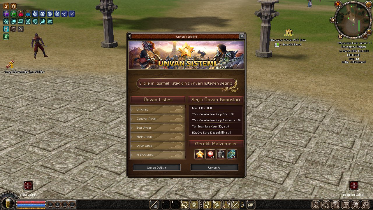 Ünvan Sistemi - Alesta MT2