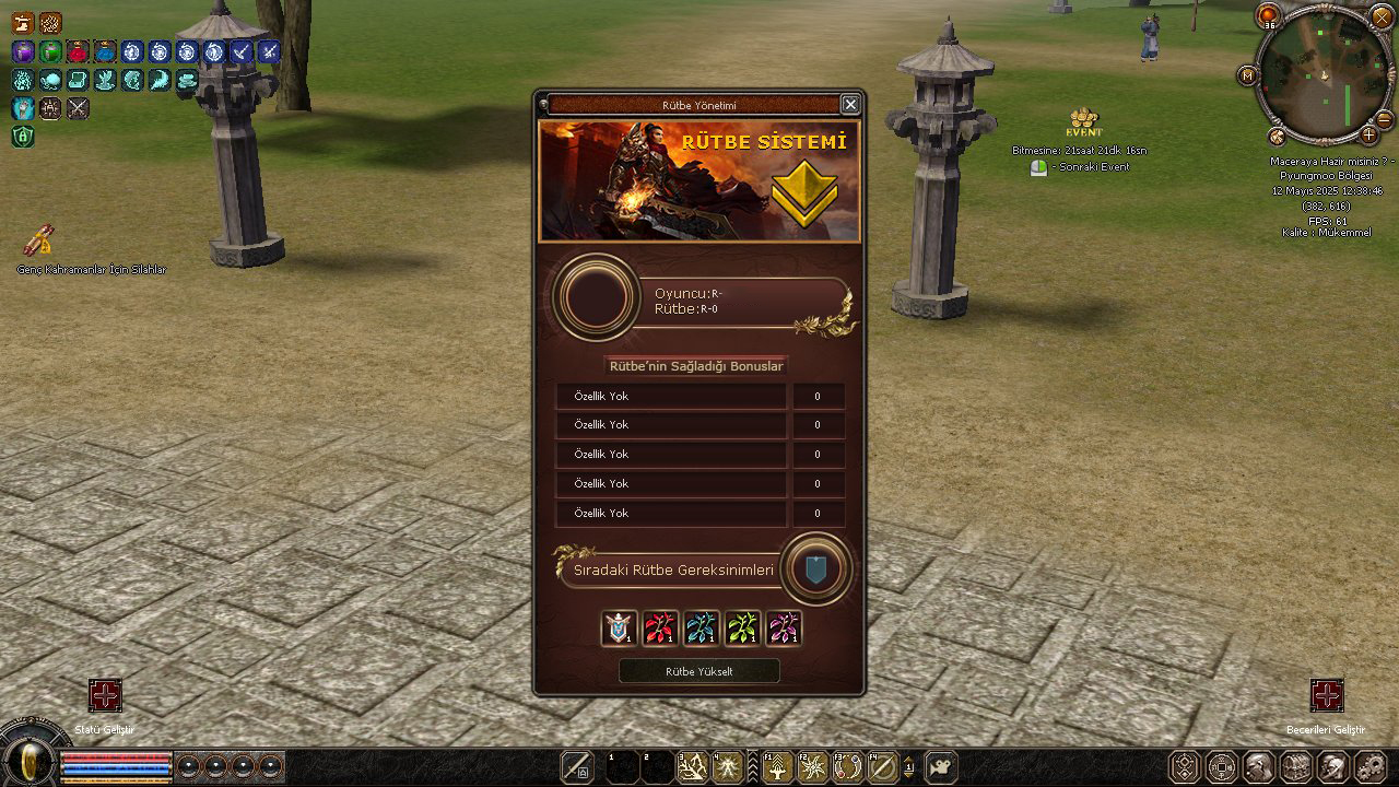 Rütbe Sistemi - Alesta MT2